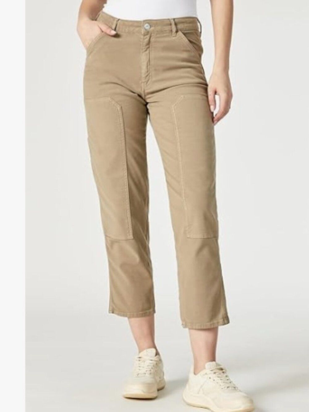 EUC MAVI Luisa Carpenter High Rise Straight Leg Crop Pants Green Size 27/28